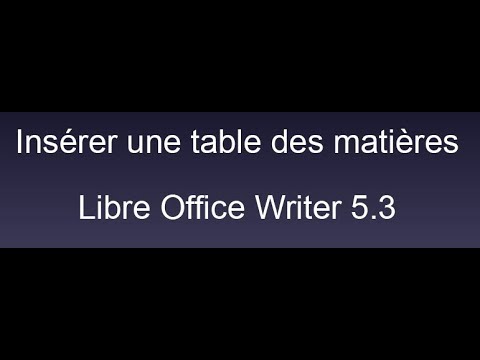 La Révolution des tables des matières : Libérez votre créativité avec LibreOffice !