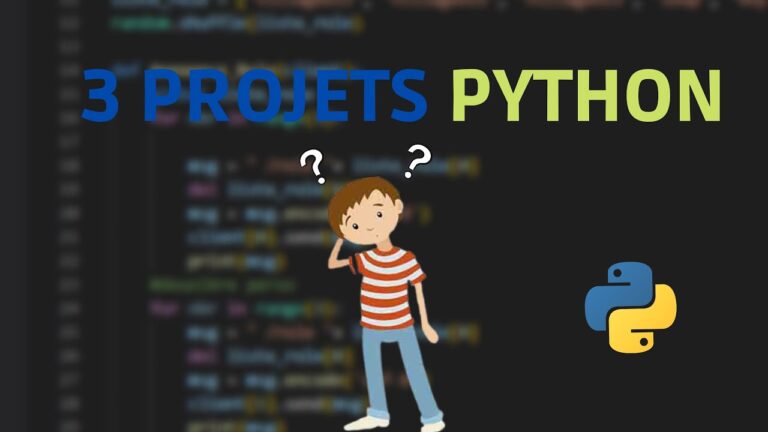 Un projet Python intermédiaire pour maîtriser le langage informatique
